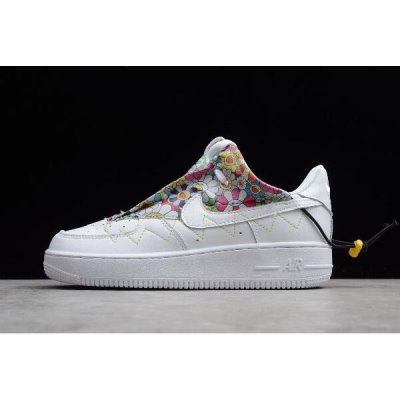 Nike Bayan Air Force 1 '07 Beyaz / Çiçekli Kaykay Ayakkabı Türkiye - UYN63NBY